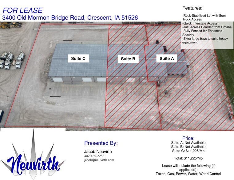 3400 Old Mormon Bridge Rd, Crescent, IA à louer - Photo de l’immeuble – Image 2 sur 9