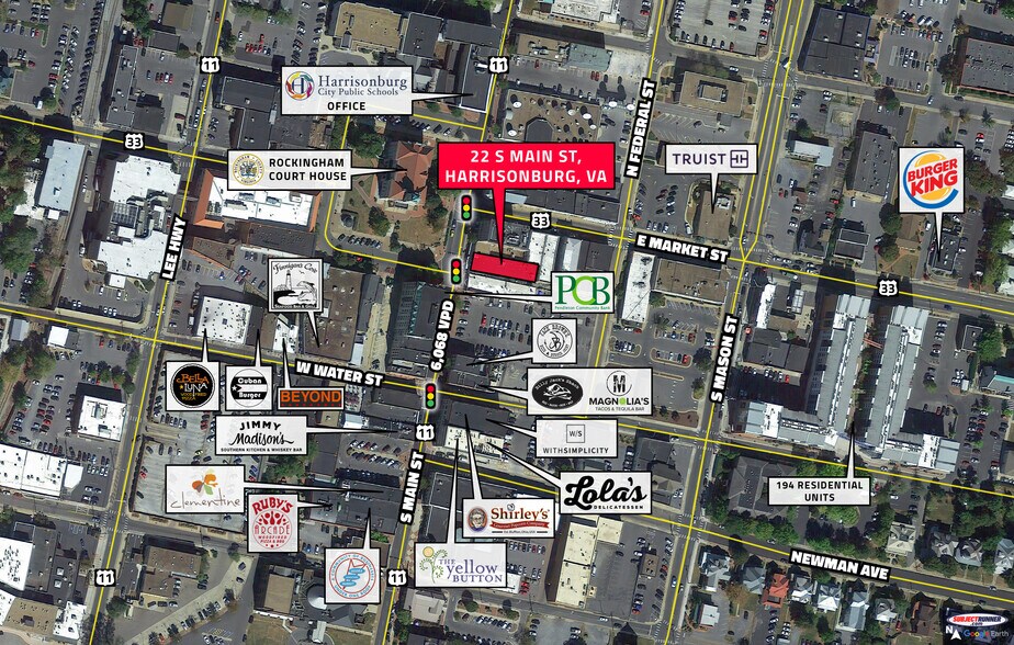 22 S Main St, Harrisonburg, VA à louer - Photo de l’immeuble – Image 2 sur 23