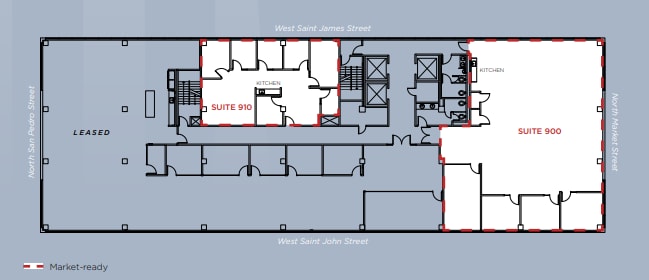 111 W Saint John St, San Jose, CA à louer Plan d’étage– Image 1 sur 1