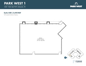 1501-1507 Lyndon B Johnson Fwy, Dallas, TX à louer Plan d’étage– Image 1 sur 3