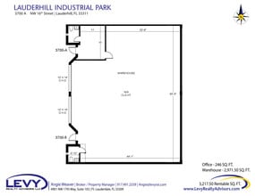 3700-3798 NW 16th St, Lauderhill, FL à louer Plan d’étage– Image 2 sur 3