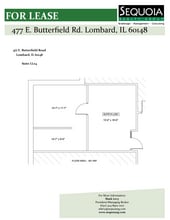 477 E Butterfield Rd, Lombard, IL à louer Plan d’étage– Image 1 sur 1