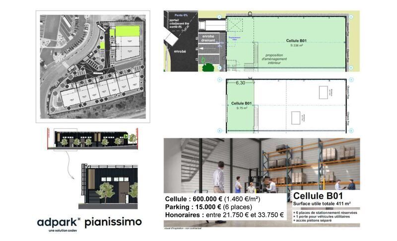 Local d'activités dans LA ROQUE-D'ANTHERON à vendre - Plan d’étage – Image 2 sur 2