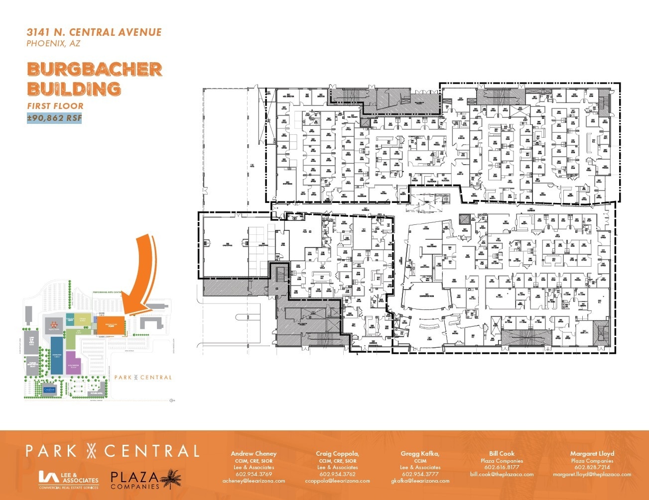 3110 N Central Ave, Phoenix, AZ à louer Plan d’étage– Image 1 sur 1