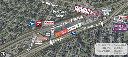 4070 Southwest Blvd, Tulsa, OK - Vue aérienne  vue de carte - Image1