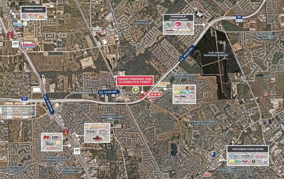 Grand Pkwy & Gleannloch Forest, Tomball, TX à vendre - Aérien – Image 1 sur 2