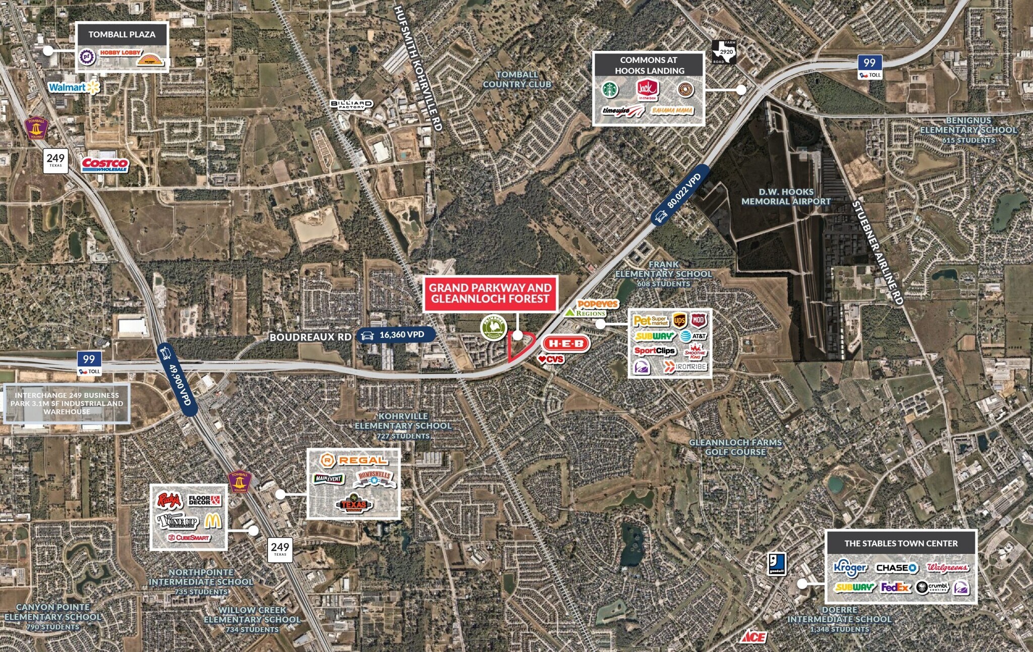 Grand Pkwy &  Gleannloch Forest, Tomball, TX à vendre Aérien– Image 1 sur 3