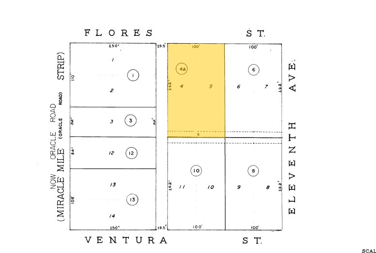 315 W Flores St, Tucson, AZ à vendre - Plan cadastral – Image 3 sur 4