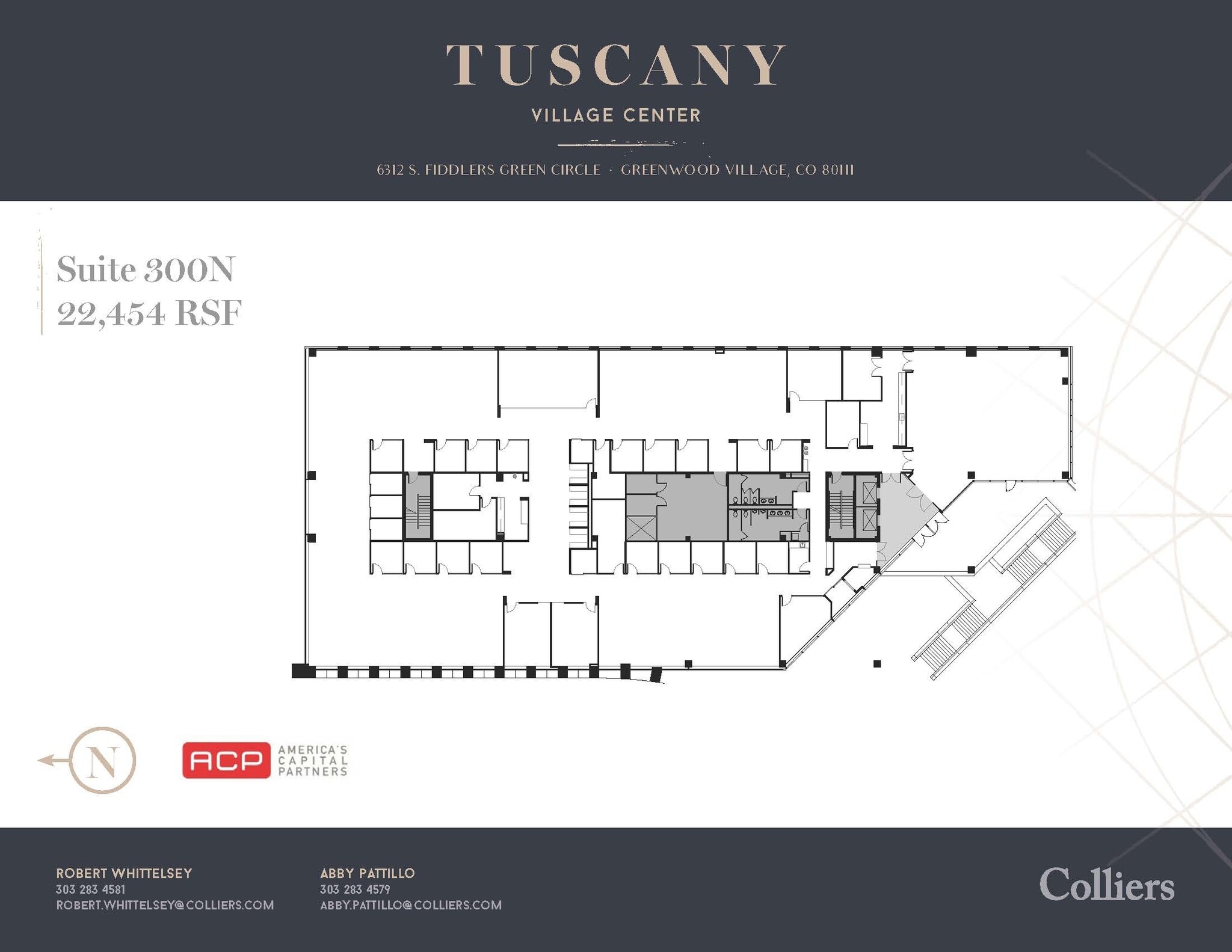 6312 S Fiddlers Green Cir, Greenwood Village, CO à louer Plan d’étage– Image 1 sur 1
