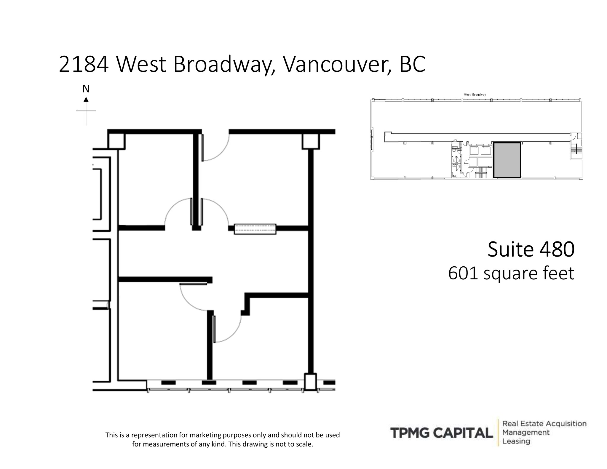 2184 W Broadway, Vancouver, BC à louer Plan de site– Image 1 sur 3