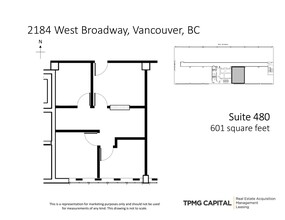 2184 W Broadway, Vancouver, BC à louer Plan de site– Image 1 sur 3