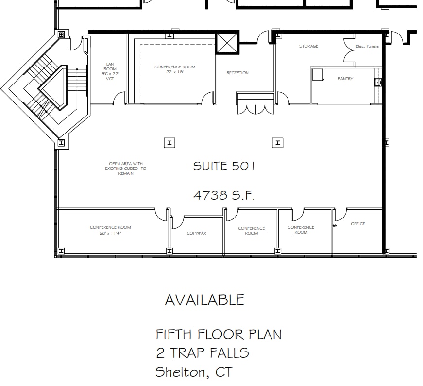 2 Trap Falls Rd, Shelton, CT à louer Plan d’étage– Image 1 sur 1