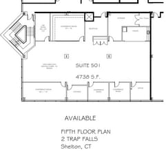 2 Trap Falls Rd, Shelton, CT à louer Plan d’étage– Image 1 sur 1
