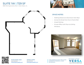 386 Pennsylvania Ave, Glen Ellyn, IL à louer Plan d’étage– Image 1 sur 7