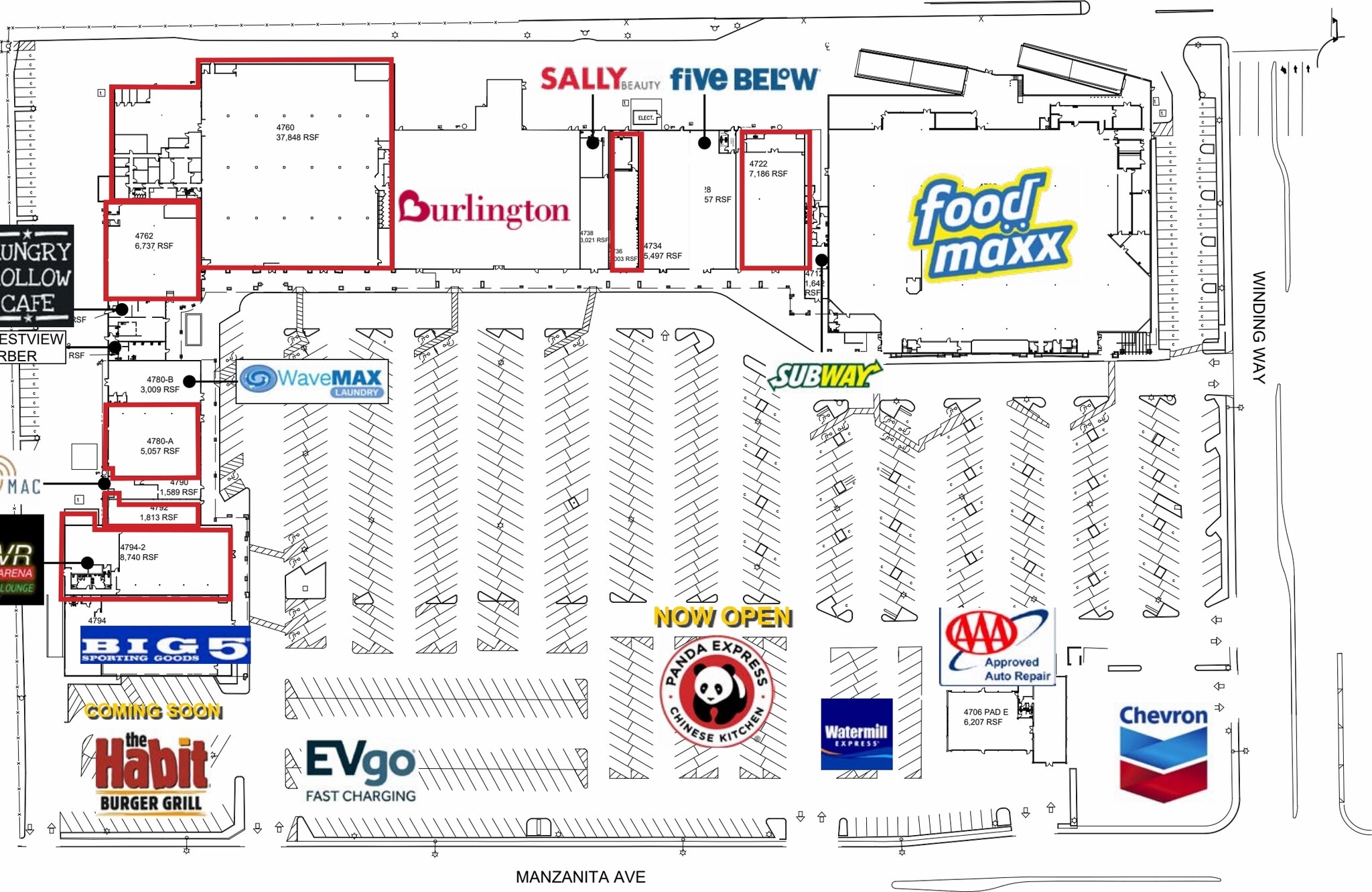 4006-4794 Manzanita Ave, Carmichael, CA à louer Plan de site– Image 1 sur 1
