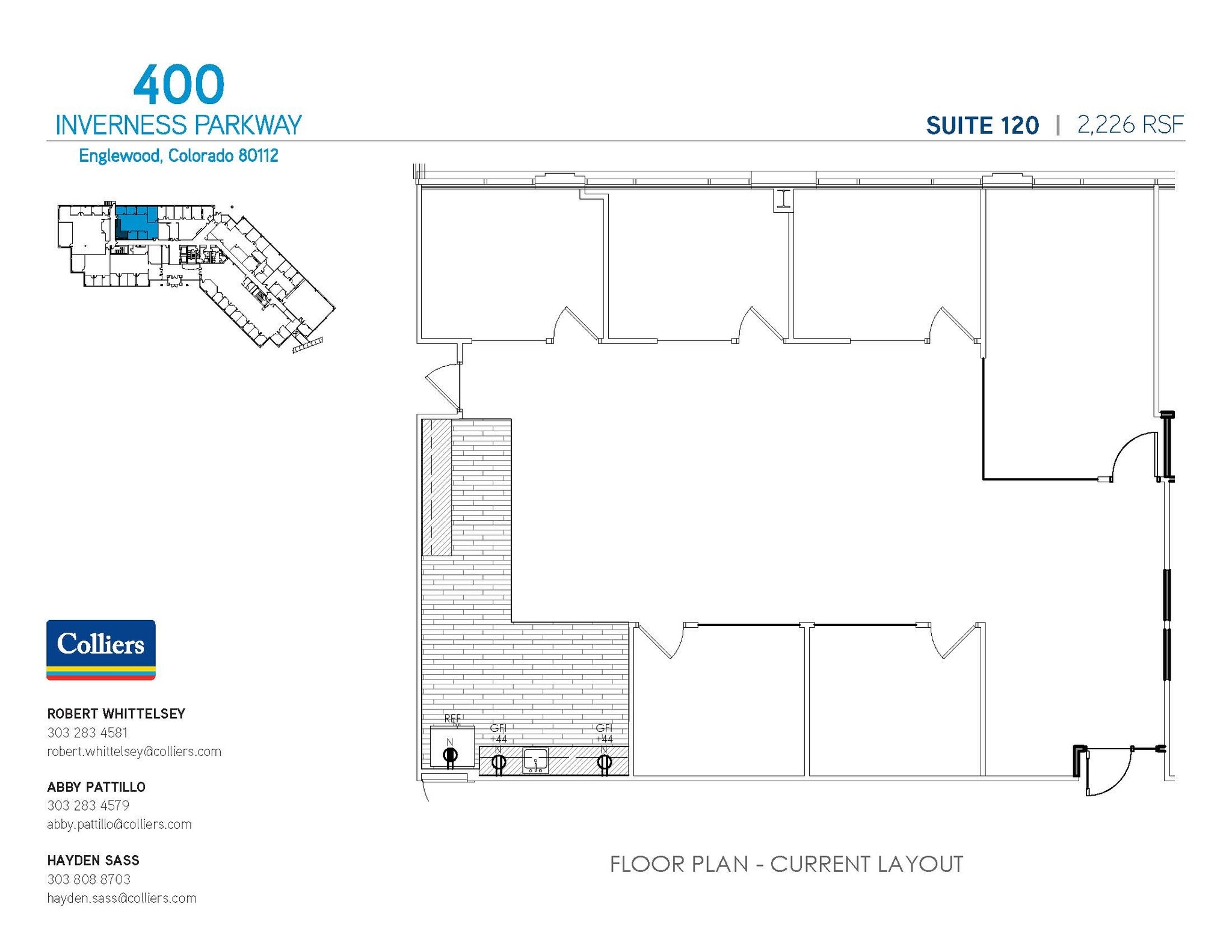 400 Inverness Pky, Englewood, CO à louer Plan d’étage– Image 1 sur 1