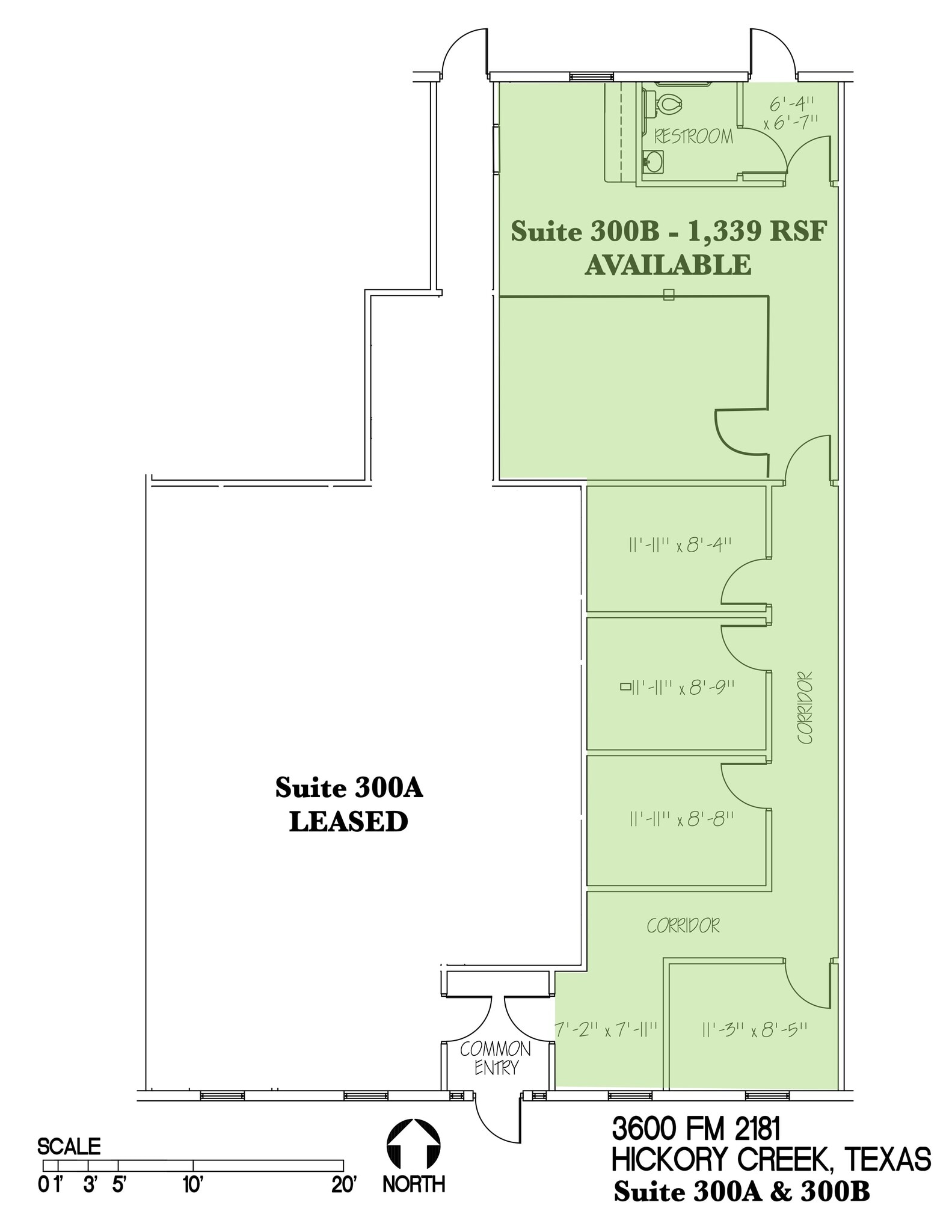 3600 FM 2181, Hickory Creek, TX à louer Plan d’étage– Image 1 sur 1