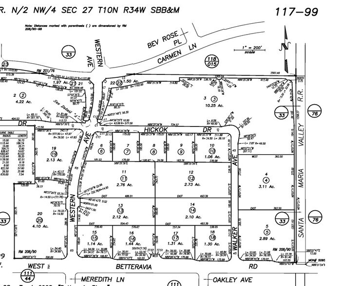 W Betteravia Rd & Walker Ave, Santa Maria, CA à louer - Plan cadastral – Image 2 sur 4
