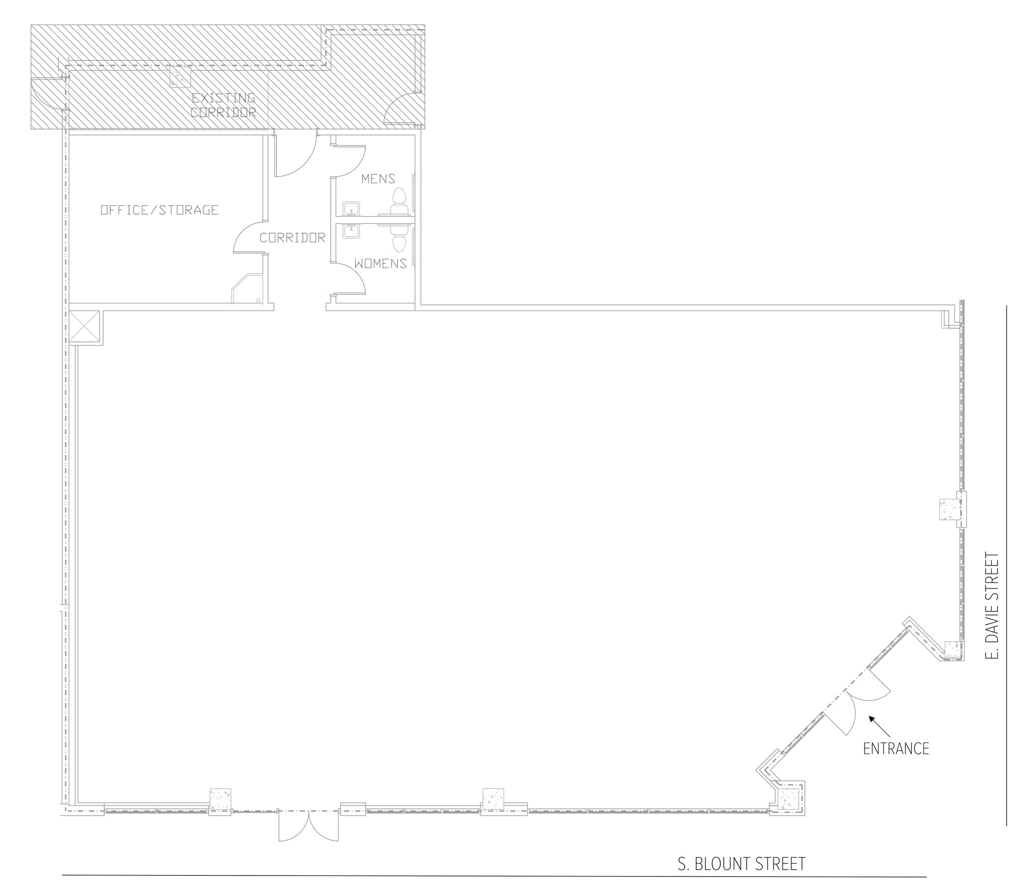 149 E Davie St, Raleigh, NC à louer Plan de site– Image 1 sur 1