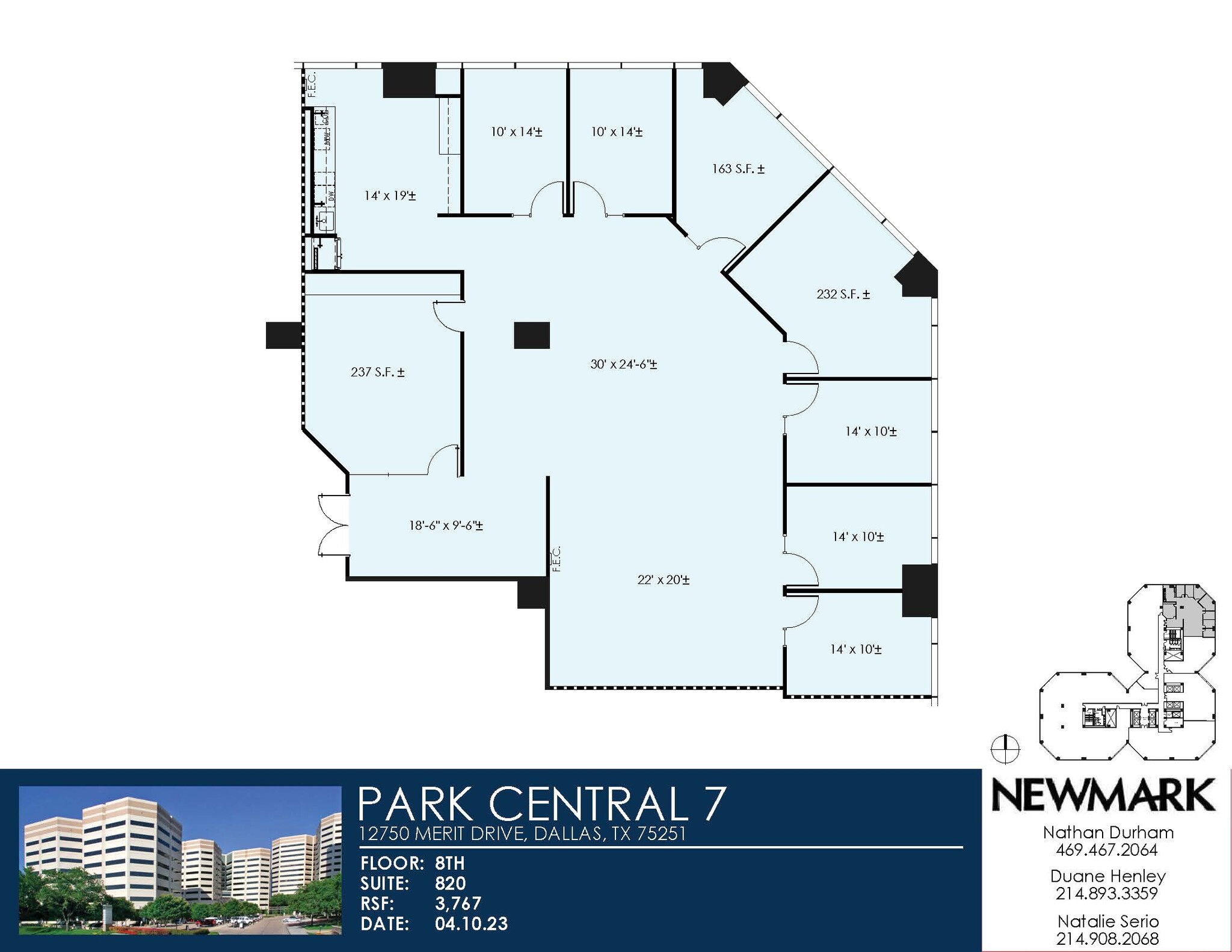 12750 Merit Dr, Dallas, TX à louer Plan d’étage– Image 1 sur 1