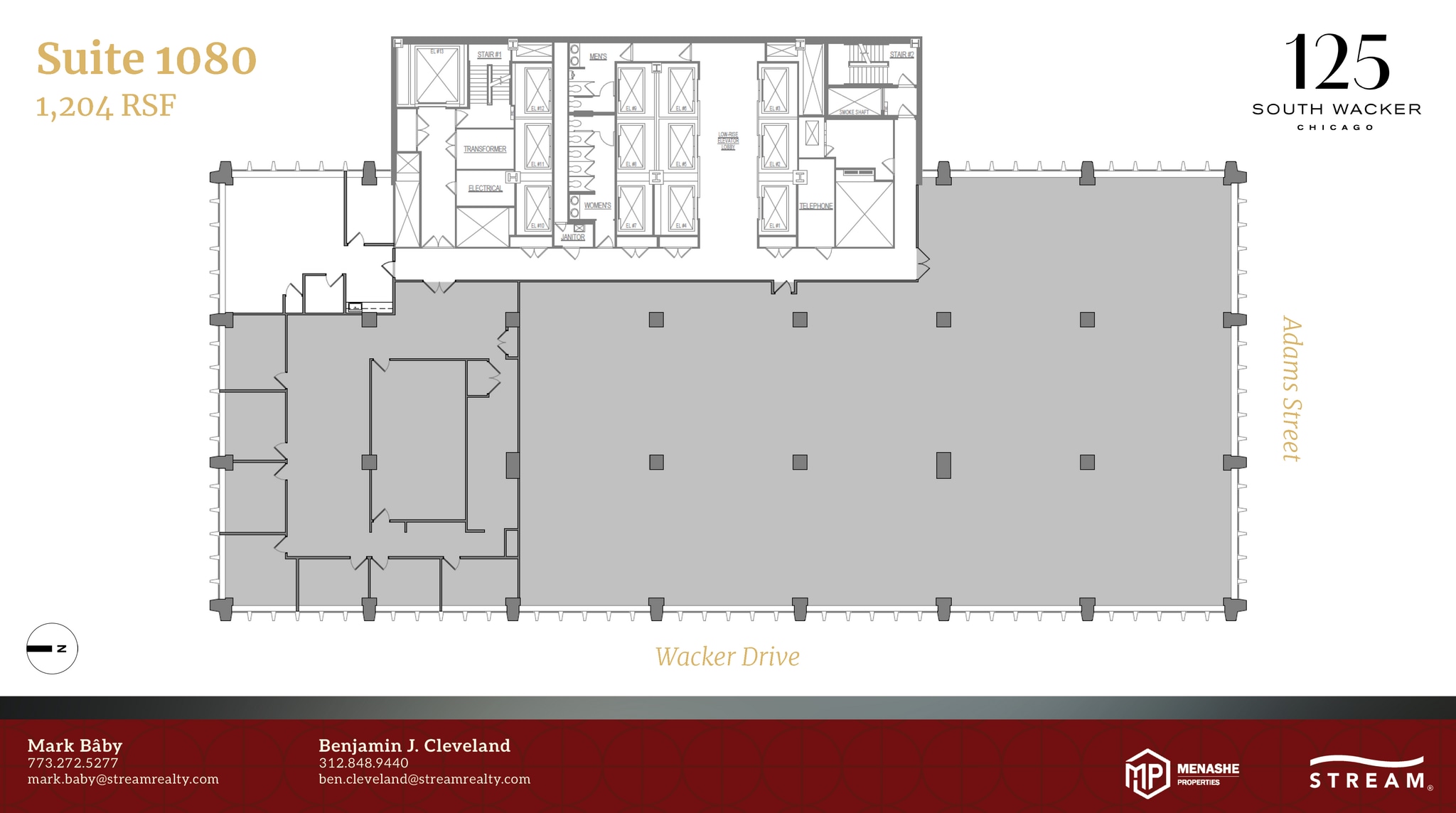 125 S Wacker Dr, Chicago, IL à louer Plan d’étage– Image 1 sur 1