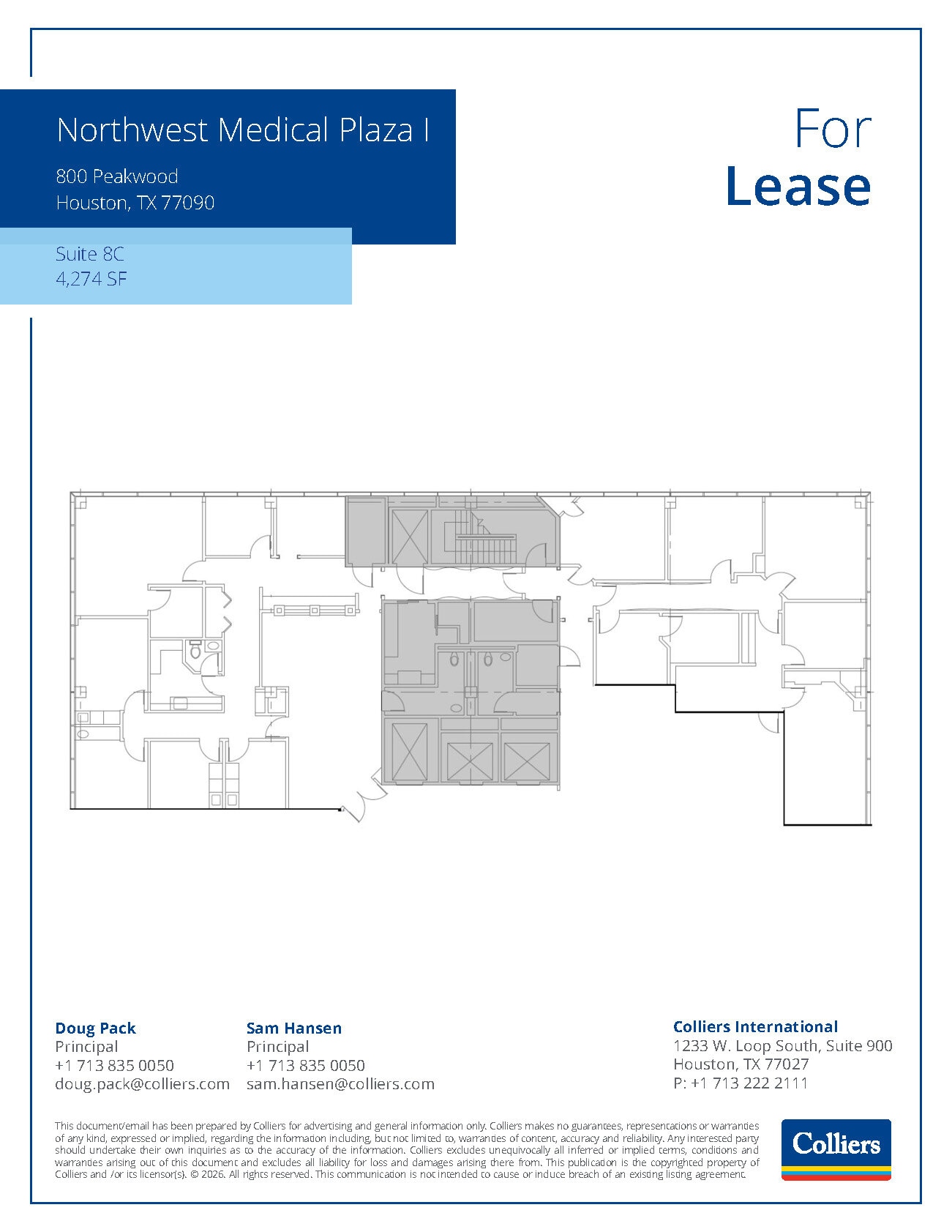 800 Peakwood Dr, Houston, TX à louer Plan d’étage– Image 1 sur 1