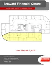 500 E Broward Blvd, Fort Lauderdale, FL à louer Plan d’étage– Image 2 sur 2
