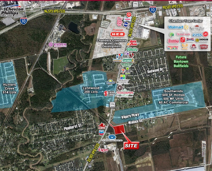7310 Wallace Rd, Baytown, TX à vendre - Aérien – Image 2 sur 2