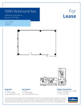 9990 Richmond Ave, Houston, TX à louer Plan d’étage– Image 1 sur 1