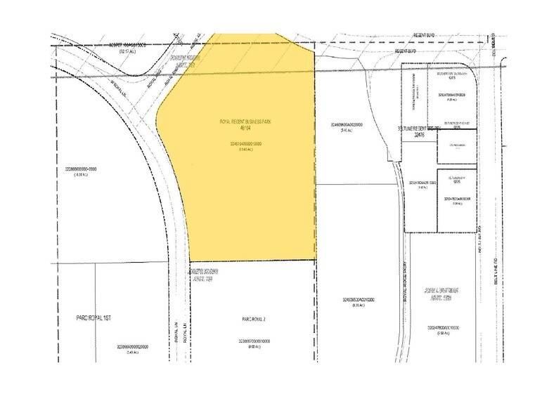 3660 Regent Blvd, Irving, TX à louer - Plan cadastral – Image 3 sur 8