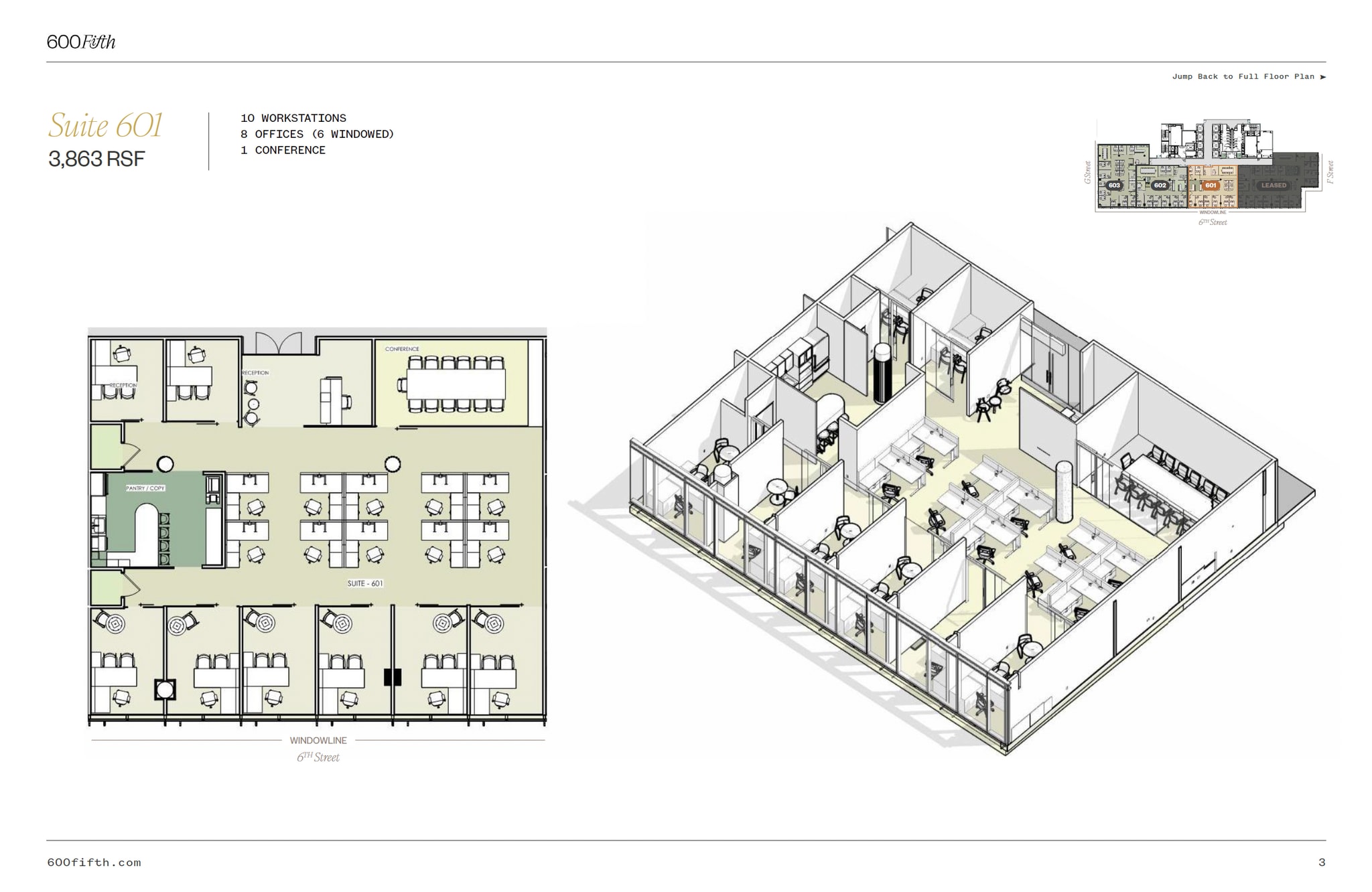 600 5th St NW, Washington, DC à louer Plan d’étage– Image 1 sur 1