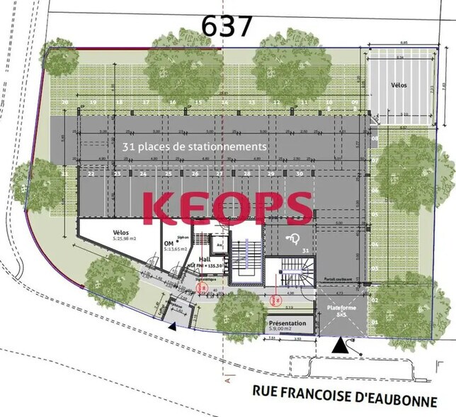 99 Bis Rue Edmond Rostand, Toulouse à vendre - Plan de site – Image 3 sur 3