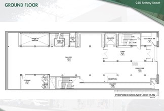 940 Battery St, San Francisco, CA à louer Plan d’étage– Image 1 sur 1