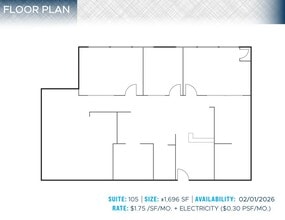 4849 Ronson Ct, San Diego, CA à louer Plan d’étage– Image 1 sur 1
