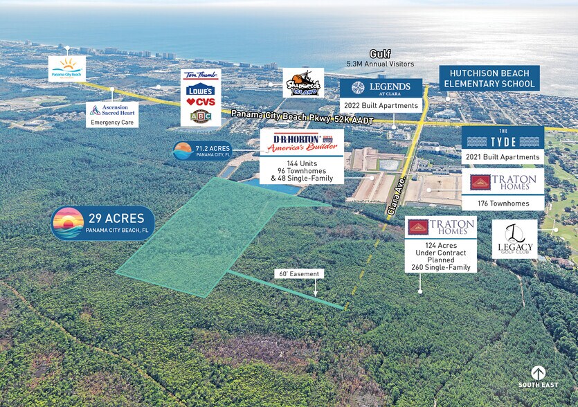 Clara Avenue, Panama City Beach, FL à vendre - Aérien – Image 2 sur 5