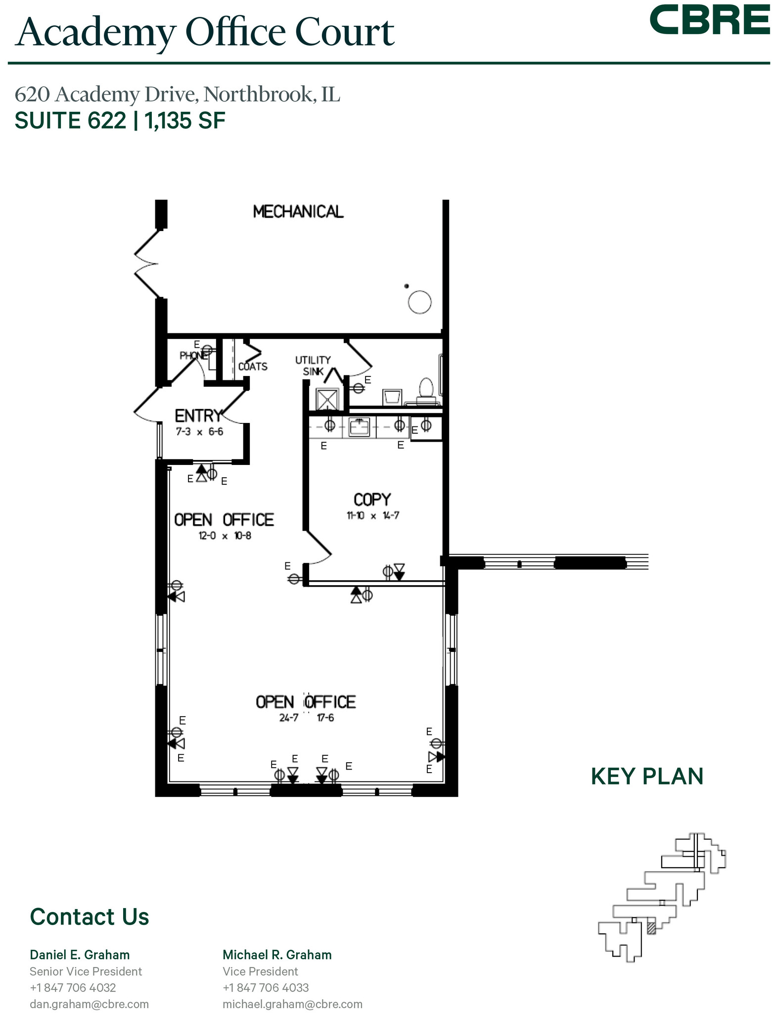 600-650 Academy Dr, Northbrook, IL à louer Plan d’étage– Image 1 sur 1