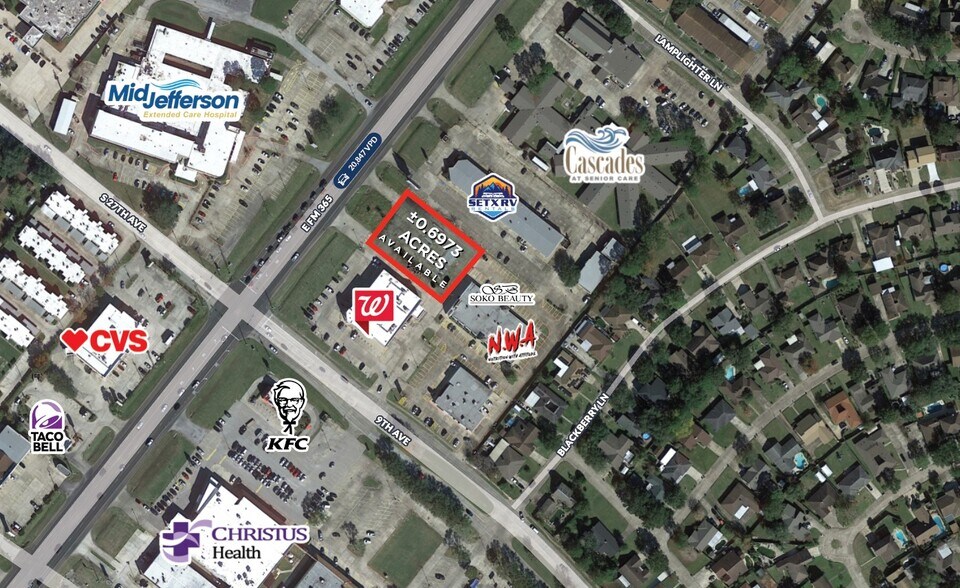 FM 365, Port Arthur, TX à vendre - Aérien – Image 1 sur 2