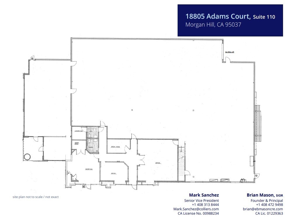 18805 Adams Ct, Morgan Hill, CA à louer Plan d’étage– Image 1 sur 1