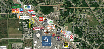 6715 Eastex Fwy, Beaumont, TX - VUE AÉRIENNE  vue de carte - Image1