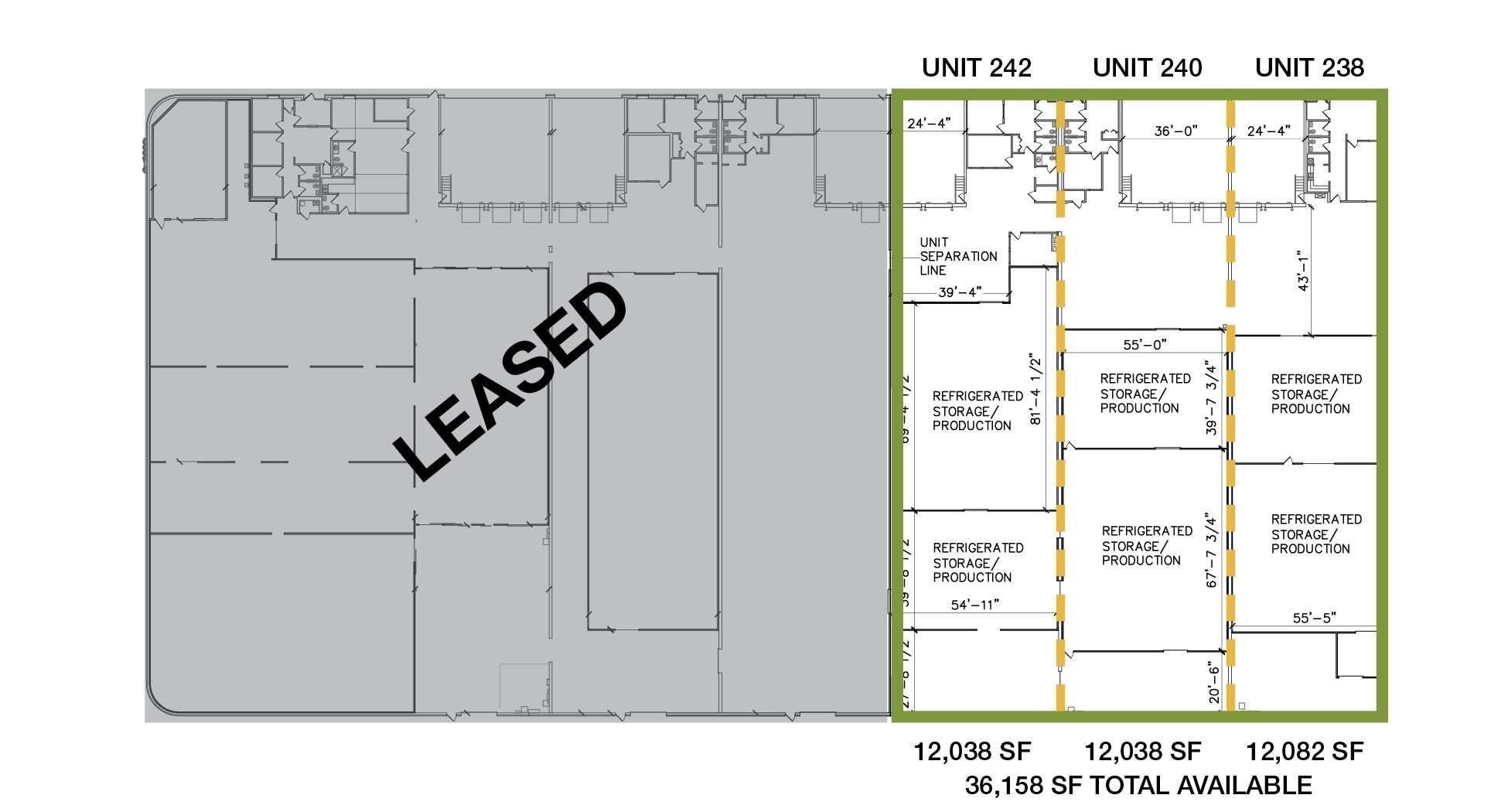 238-248 Tubeway Dr, Carol Stream, IL à louer Plan d’étage– Image 1 sur 1