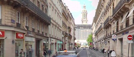 Paris - Vue aérienne  vue de carte
