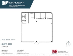 2255 Enterprise Dr, Westchester, IL à louer Plan d’étage– Image 1 sur 7