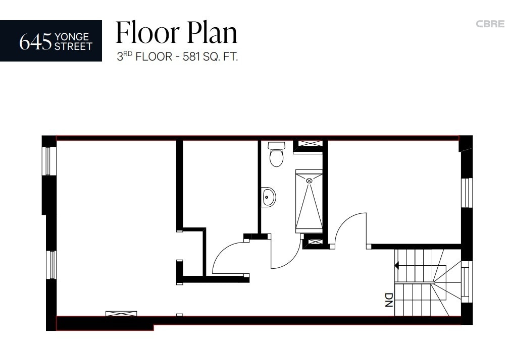 645 Yonge St, Toronto, ON à louer Plan d’étage– Image 1 sur 5