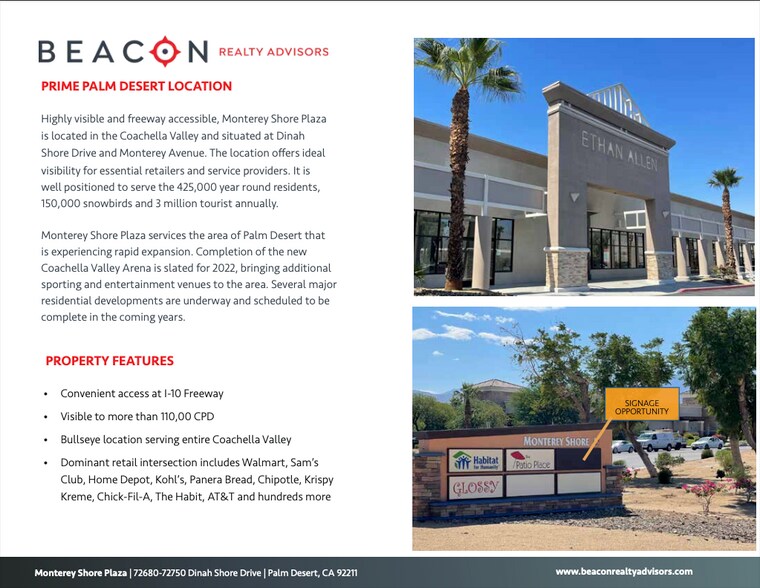 72600-72880 Dinah Shore Dr, Palm Desert, CA à louer - Photo de l’immeuble – Image 3 sur 6