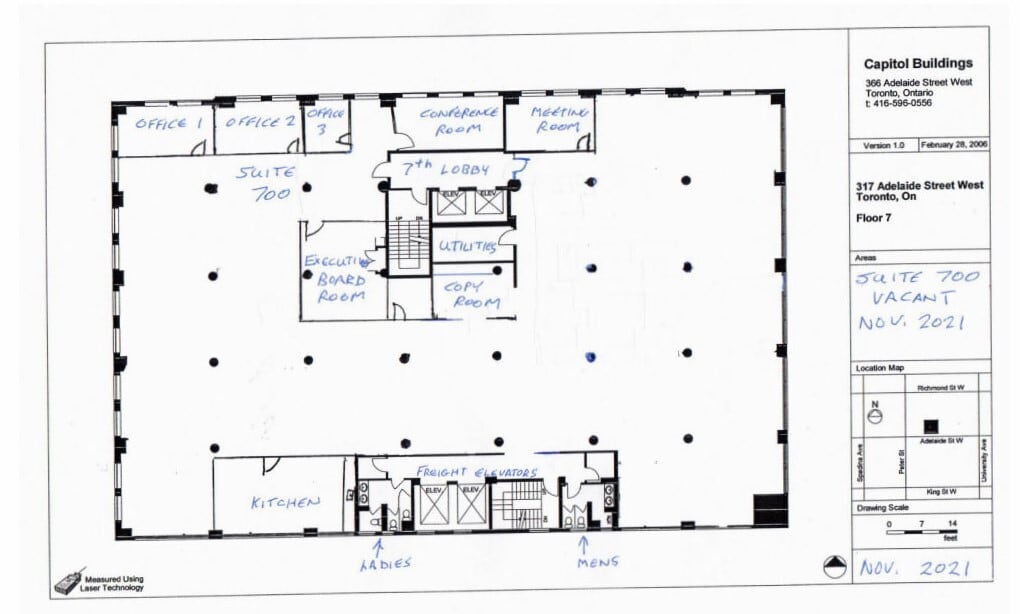 317 Adelaide St W, Toronto, ON à louer Plan d’étage– Image 1 sur 1
