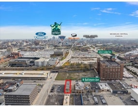 820-822 W Baltimore Ave, Detroit, MI - Vue aérienne vue de carte