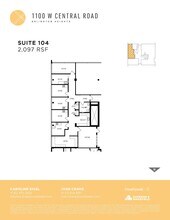 1100 W Central Rd, Arlington Heights, IL à louer Plan d’étage– Image 1 sur 1