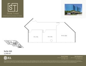 13760 Noel Rd, Dallas, TX à louer Plan d’étage– Image 1 sur 1