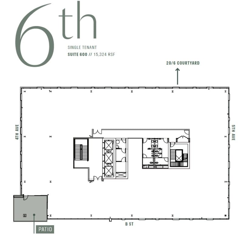 450 B St, San Diego, CA à louer Plan d’étage– Image 1 sur 7