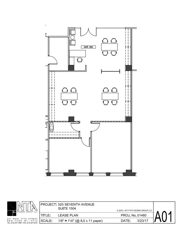 525 Seventh Ave, New York, NY à louer Plan d’étage– Image 1 sur 1